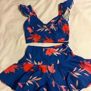 Chicways 2 piece floral short set